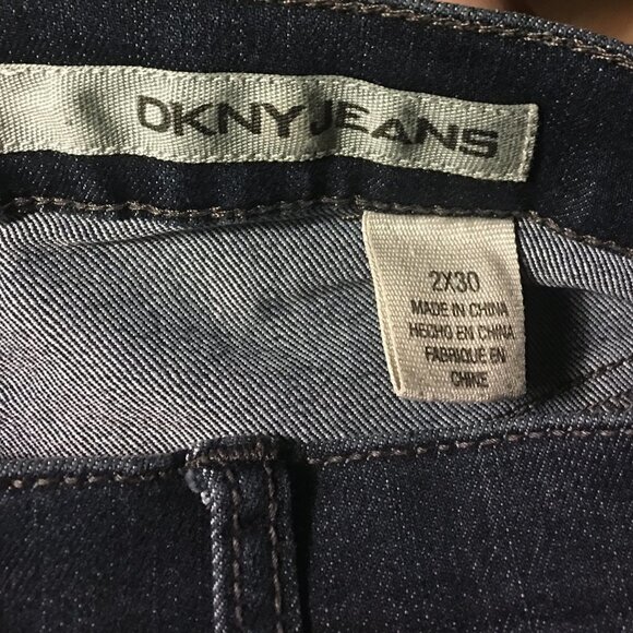 DKNY Slim Fit Skinny Dark Blue Jeans - Picture 8 of 12